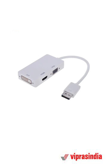 Cable Hynet DP to HDTV/VGA/DVI White