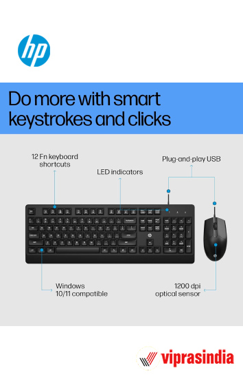 Keyboard and Mouse Combo HP  KM180  USB