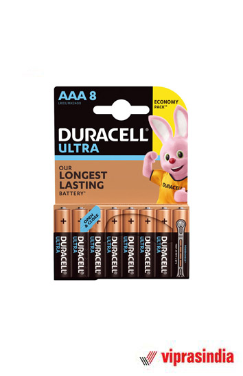 Duracell Ultra Alkaline Battery AAA8 MN2400 - LR03 ( Pack Of 8)