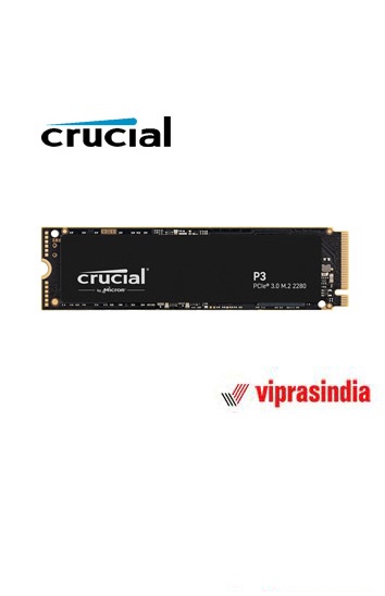 SSD Crucial PCIe 3.0 NVMe P3 1TB to 3500Mbps 